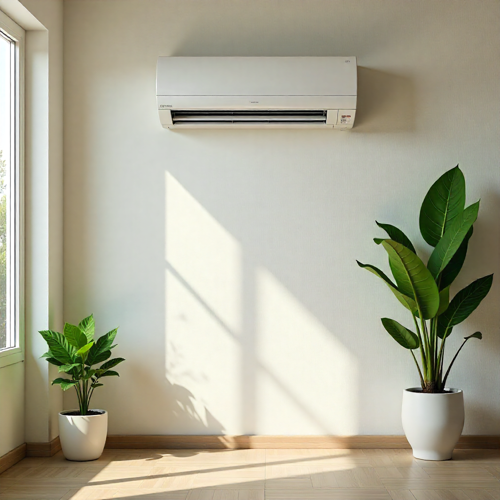 Commercial air conditioning installation in office environment